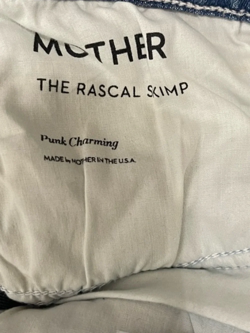 Mother The Rascal Skimp Punk Charming Size 29